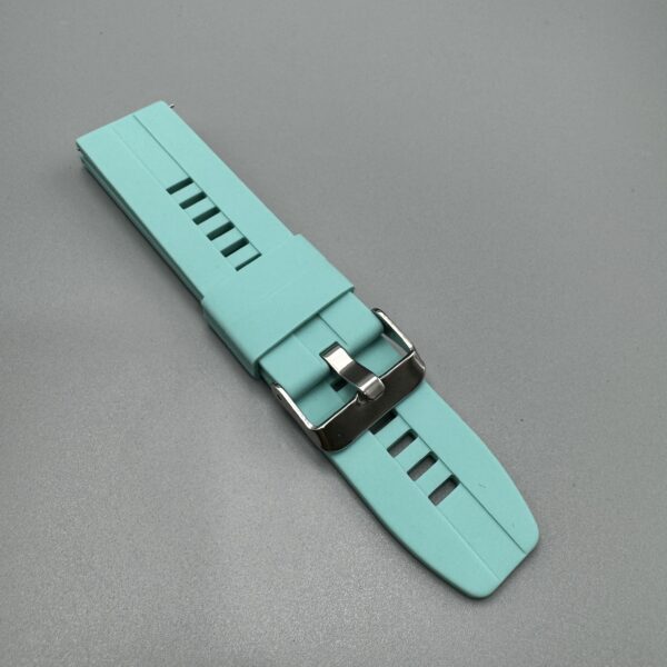 22mm bracelet silicone bleu vert
