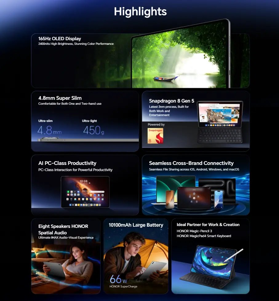 Honor magic pad 4 full pack - الصورة 4
